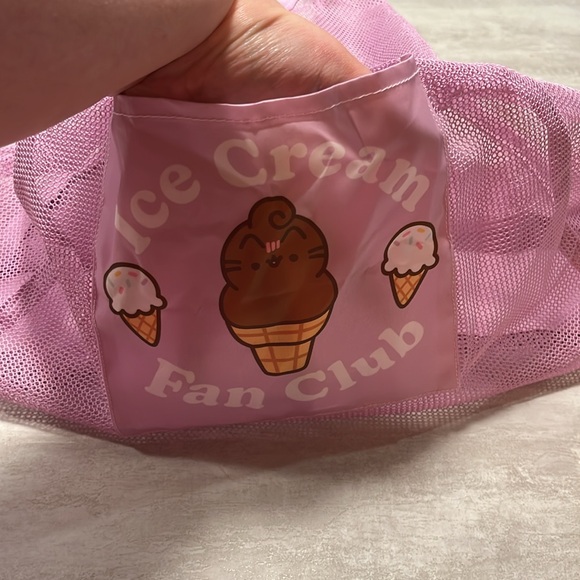 NWOT Pusheen Box Summer 2023 Ice Cream Fan Club Mesh Tote Bag - Picture 2 of 6